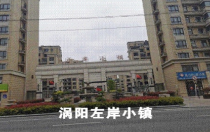 渦陽左岸小鎮外墻水包水仿石漆工程